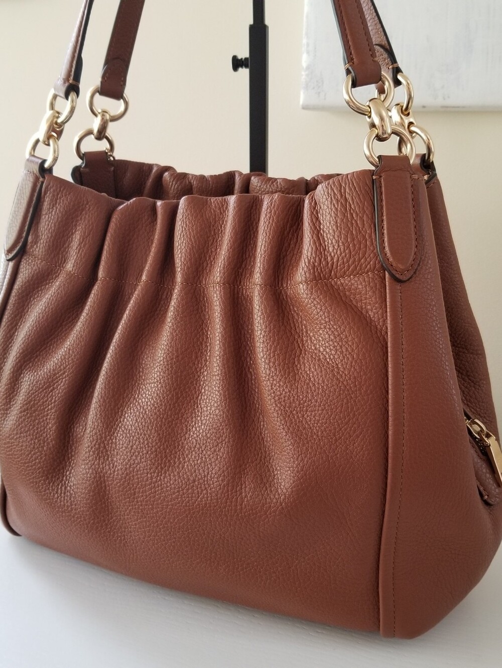 Coach Maya Leather Shoulder Bag C1454 - Picture 4 of 15